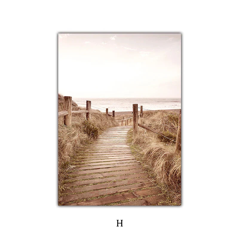 Einfache Natur Flora-Landschaft Galerie Wandkunst Fine Art Leinwanddrucke Minimalistische Nordic Bilder für das Wohnzimmer Skandinavische Wohnkultur | Karnz