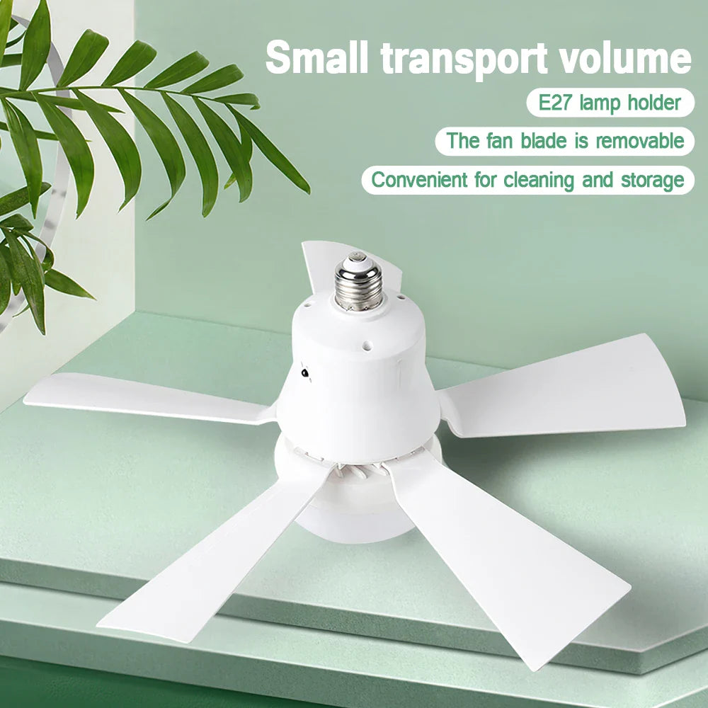 30W E27 Deckenventilator Licht mit Fernbedienung - LED Dimmfunktion, intelligenter leiser Ventilator für Schlafzimmer & Wohnzimmer | Karnz