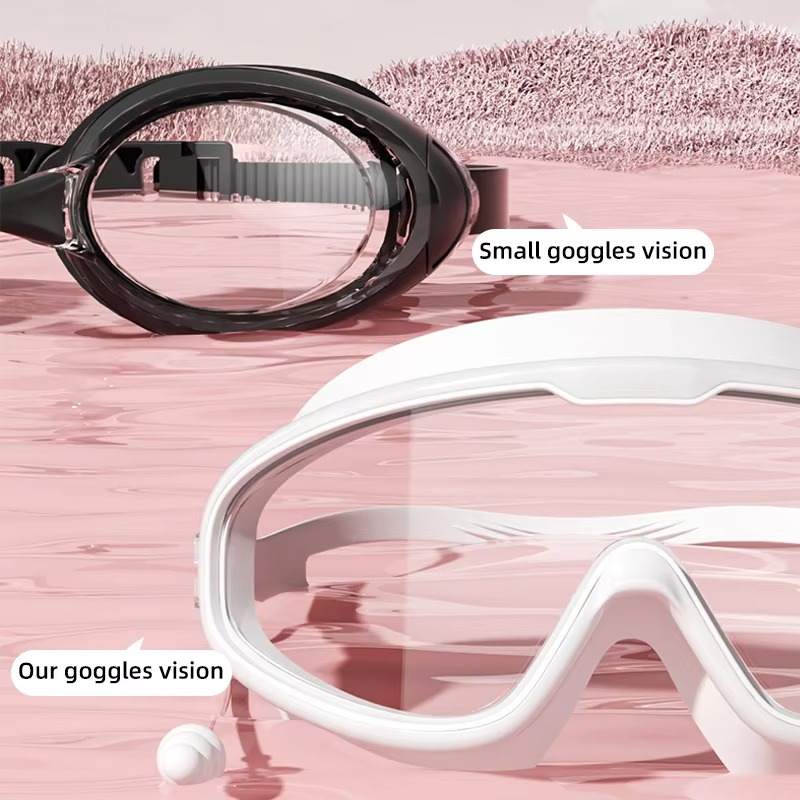 Schwimmbrille für Erwachsene mit Antibeschlagbeschichtung – Stilvolle, UV-schützende Schwimmbekleidung mit auslaufsicherer Passform