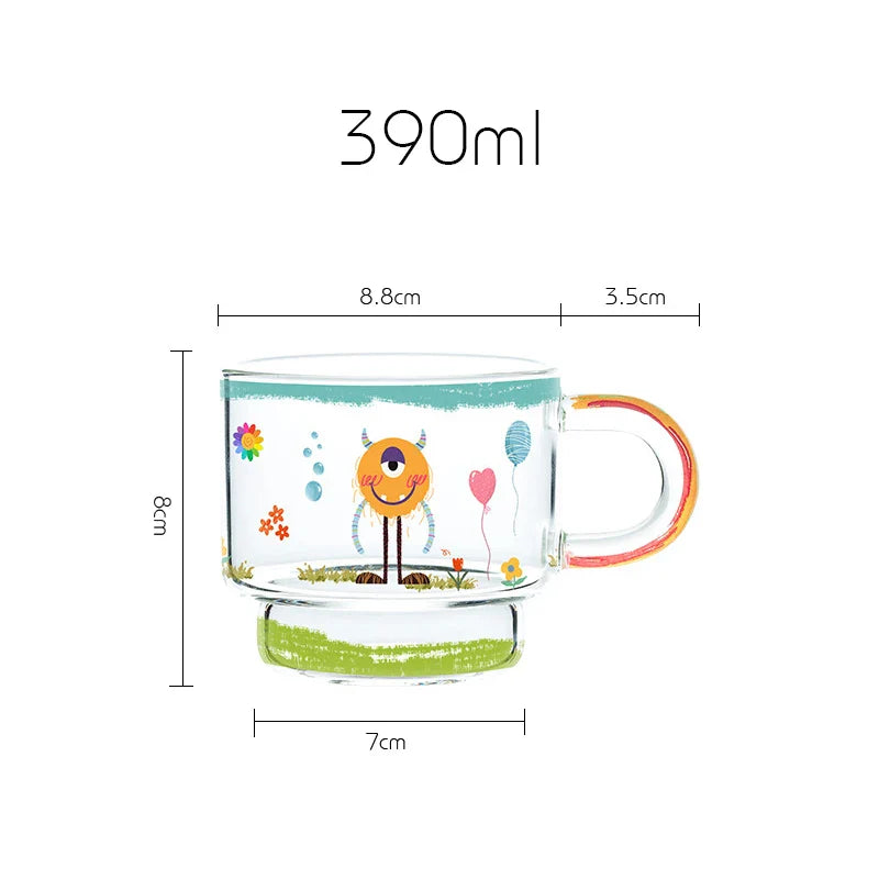 Regenbogen Monster Kaffeetasse