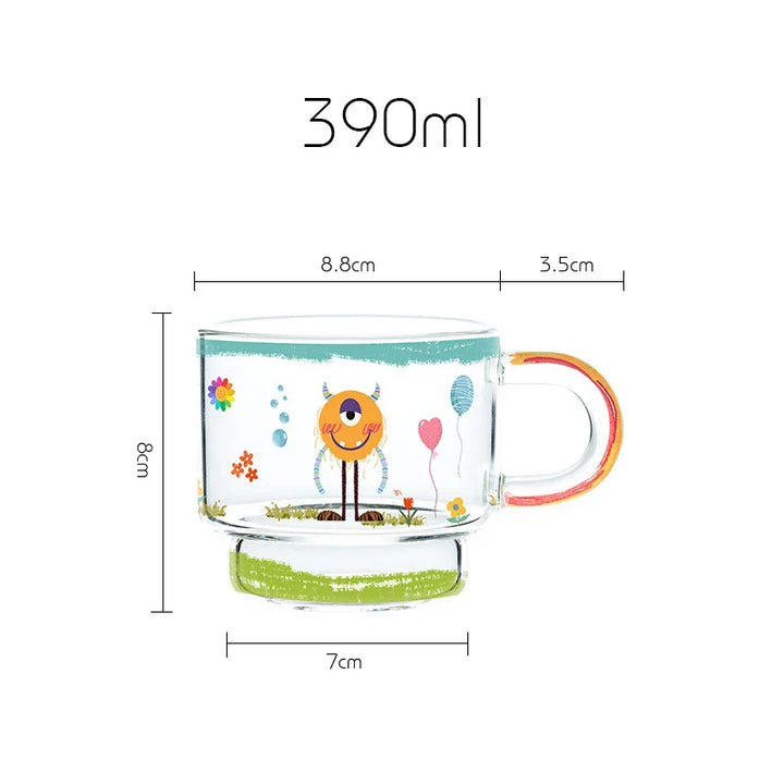 Regenbogen Monster Kaffeetasse