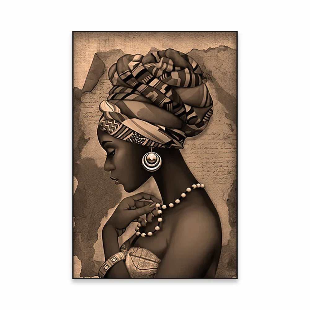 Golden Girl Fashion Wandkunst Fine Art Leinwanddrucke Moderne Abstrakte Porträtbilder Für Wohnzimmer Schlafzimmer Boutique Salon Kunstdekoration | Karnz