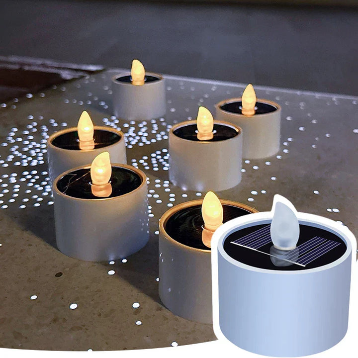 Solarbetriebene LED Kerzen – Flackernde Außenbeleuchtung für Garten und Terrasse | Karnz