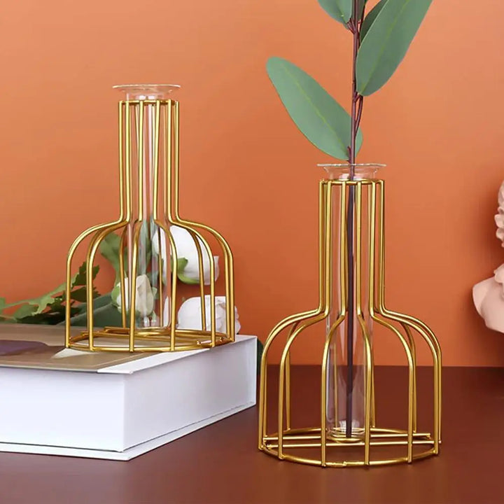 Gold Cage Vase Karnz