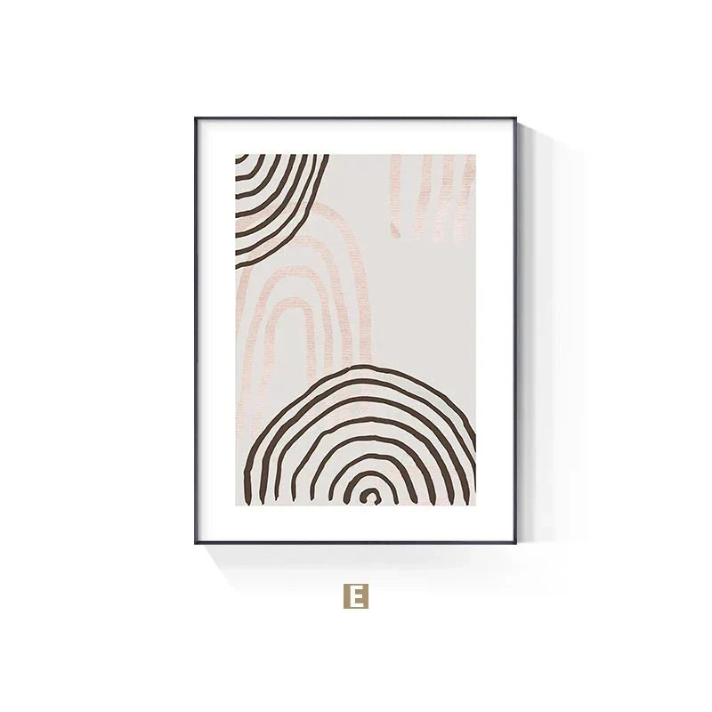 Minimalistische abstrakte florale Wandkunst Fine-Art-Leinwanddrucke inspirierendes Zitat Poster Galerie Wandbilder für Wohnzimmer Schlafzimmer Kunstdékor
