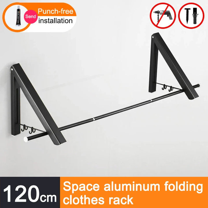 Platzsparender faltbarer Wandkleider-Aluminiumständer | Karnz