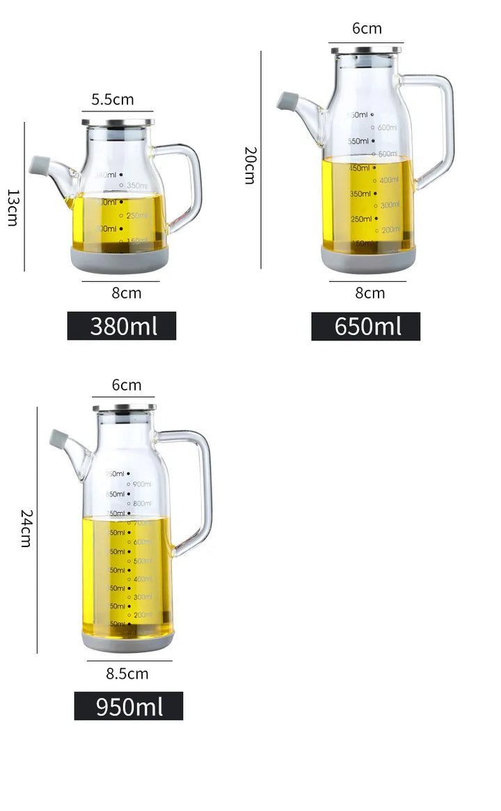 Glas Messwaage Ölspender Flasche
