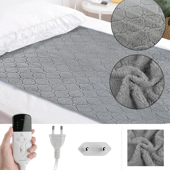 Doppellagiger Heizteppich – Elektrische Wärmematte Lagen für Extra Komfort und Wärme, Ideal für Bett und Sofa, Energiesparend | Karnz
