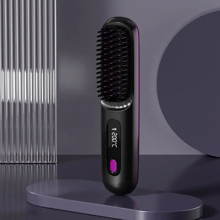 Karnz | Glissara | Kabelloses Haarglätteisen | USB-Ladefunktion & LCD-Display | Keramik & Ionen-Technologie