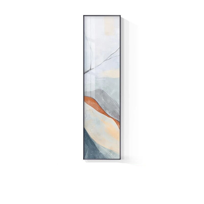 Marmor Druck Abstract Vertikale Format Wandkunst Blau Pastell Rosa Bilder Für Modernes Wohnzimmer Schlafzimmer Eingangsbereich Wanddekoration | Karnz