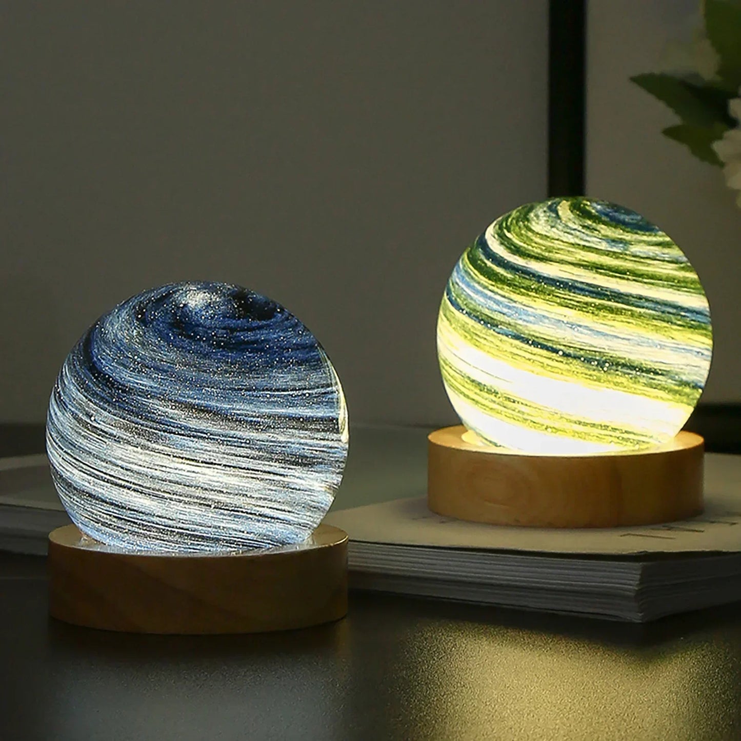 KosmosGlow - 3D Kristallplaneten Nachtlampe | Karnz