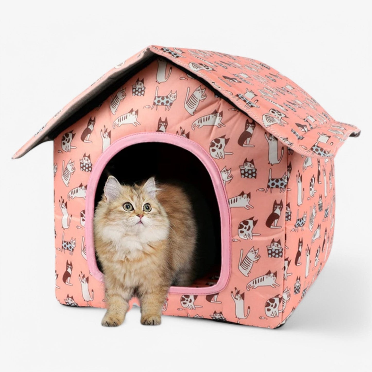Wetterfeste Tierhaus "CozyNest" für Katzen und kleine Hunde | Karnz