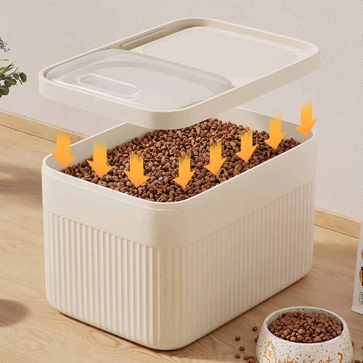Karnz | FutterBox FreshGood | luftdicht & Feuchtigkeitsschutz | 5/10/15L | für Hunde- & Katzenfutter