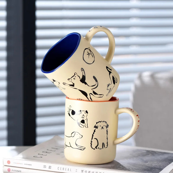 Bist du ein Katzen- oder ein Hundemenschen Kaffeebecher