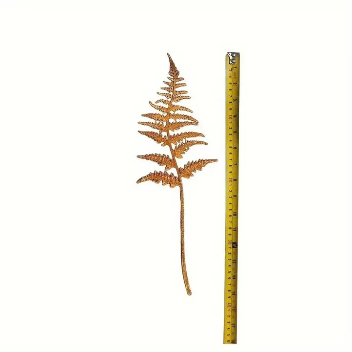Karnz | FERROBLATT Rost Dekoration Blatt Skulptur | Metall Gartenstecker für drinnen & draußen | Wetterfest & stilvoll | Herbstdekoration für Garten & Zuhause