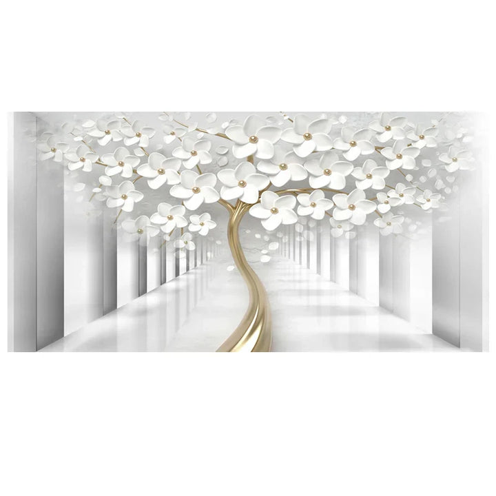 Abstract Floral Big Blossom Petal Tree Wandkunst Feine Kunst Leinwanddrucke Bild Für Wohnzimmer Schlafzimmer Salon Kunst Dekor | Karnz
