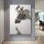Moderne urbane abstrakte Eisenstatue Wandkunst Fine Art Leinwanddrucke 3D-Visualisierung Figurenkunst Bilder für minimalistische Wohnungswanddekoration | Karnz