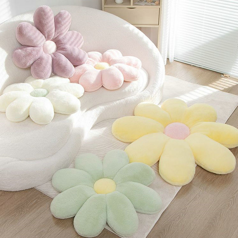 Fluffy Daisy Kissen - Pastell | Karnz