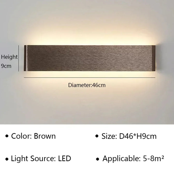 Karnz | LumiEra Moderne LED Wandleuchte | Stilvolles Design | Warmweißes Licht für Schlafzimmer, Flur & Badezimmer
