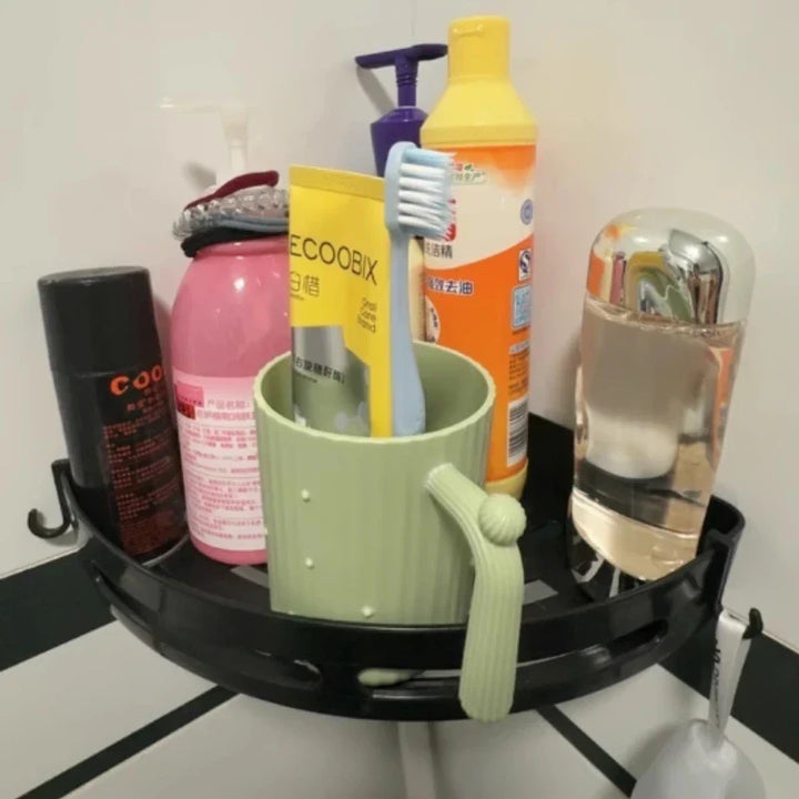 AQUAFIX Selbstklebender Duschorganizer – Stark haftend, bohrfrei & wasserdicht Karnz