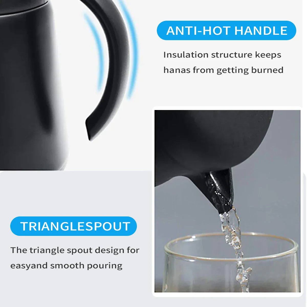 Karnz | ThermoBrew Isolierte Karaffe | Edelstahl 304 | Doppelwandig & Vakuumisoliert | 6h Heiß / 12h Kalt | 0,5 L