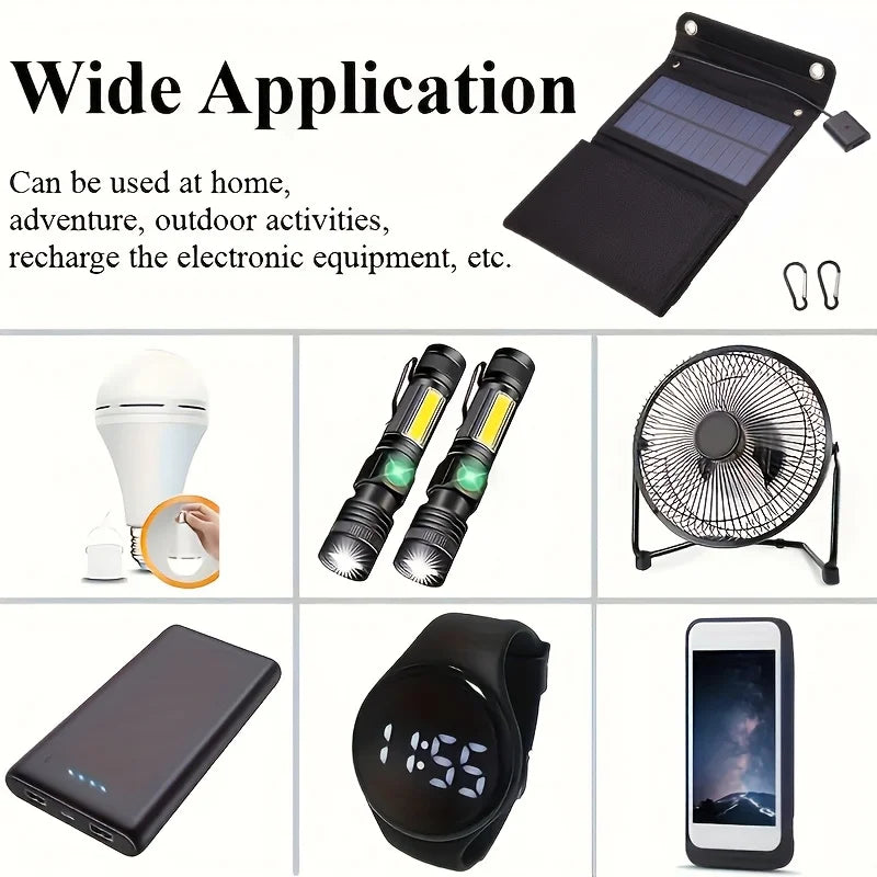 Solariq FoldPanel 30 | Faltbares Solarpanel | 30 W USB | Wasserdicht & Mobil