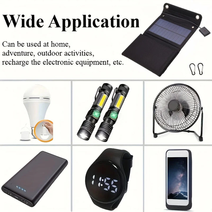 Solariq FoldPanel 30 | Faltbares Solarpanel | 30 W USB | Wasserdicht & Mobil