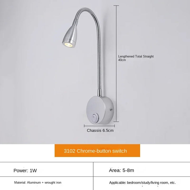 Karnz | Vielseitige LED-Wandleuchte: Modern, Flexibel, Perfekt zum Lesen im Bett