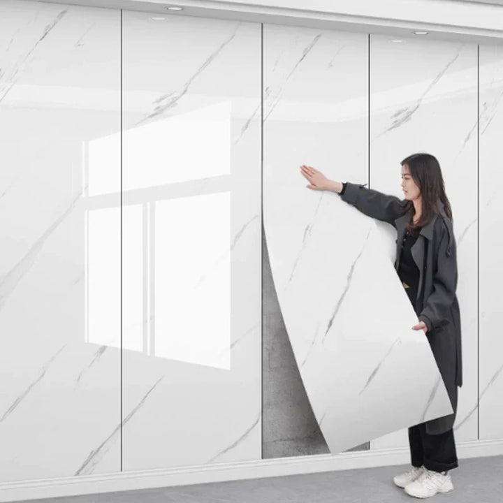 MarbleDream – Luxuriöse selbstklebende Marmor Wallpaper mit Schaumstofftextur Karnz