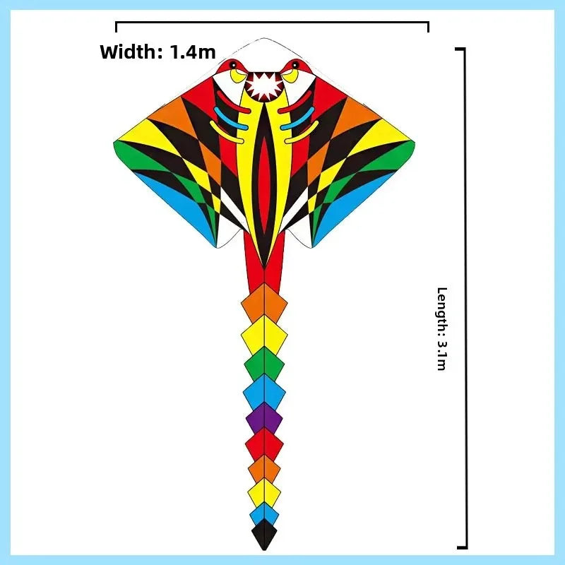 Karnz | Bunter Langschwanz Outdoor Regenbogen Drache