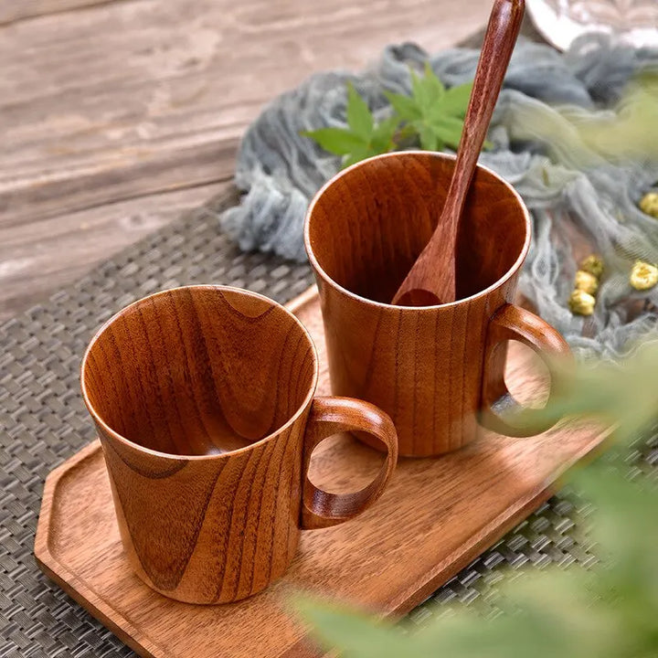 TimberBrew Holzbecher – Handgefertigte Hartholz Rustikale Eleganz | Karnz