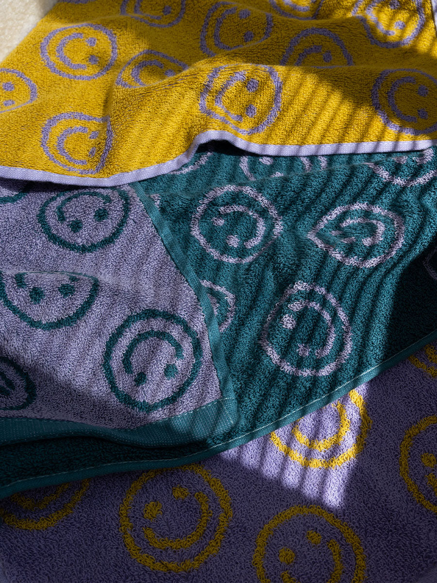 Doppelseitiges Smiley-Handtuch | Karnz