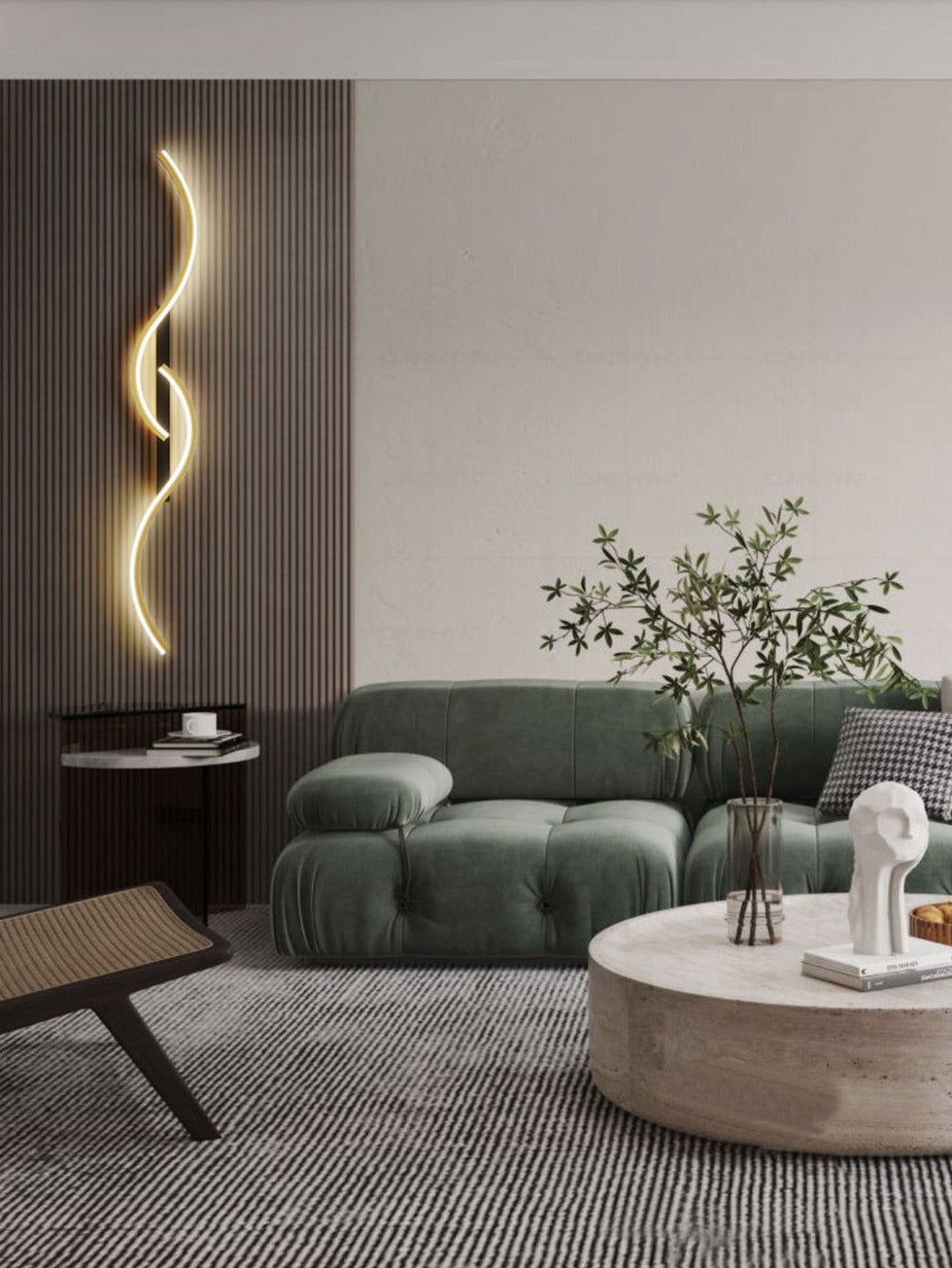 Moderne LED-Wandleuchte – Künstlerische Kombination der Formen