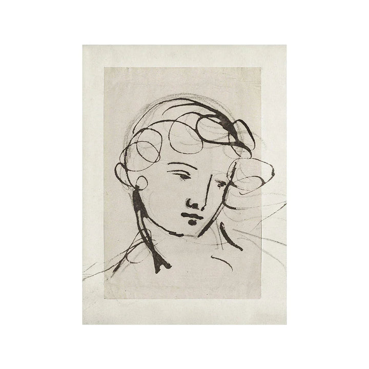 Vintage Vogue Galerie Wandkunst Landschaften Portrait Floral Abstrakt Portrait Skizze Fine Art Leinwanddrucke Bilder für das Wohnzimmer | Karnz