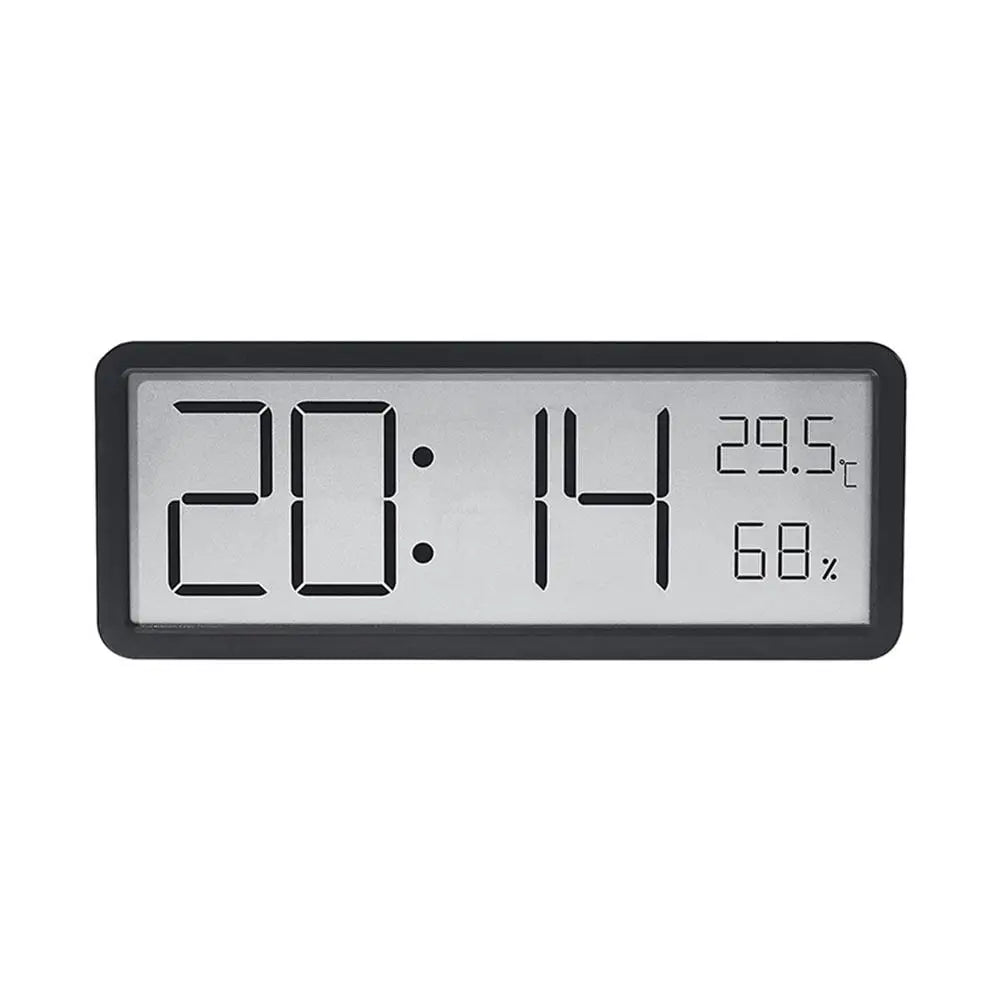 Große Digitale Wanduhr mit Temperatur- und Luftfeuchtigkeitsanzeige – Perfekt für Wohnzimmer, Schlafzimmer und Büro | Karnz