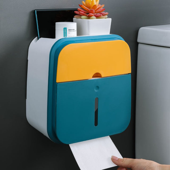 Wandmontierter Badezimmer-Organizer Taschentuchbox Halter | Karnz