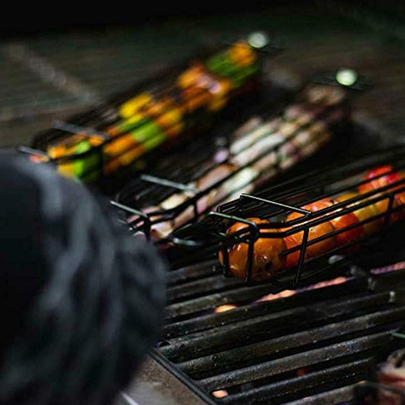 Tragbarer Antihaft-Grillkorb für Campingausflüge und Picknicks
