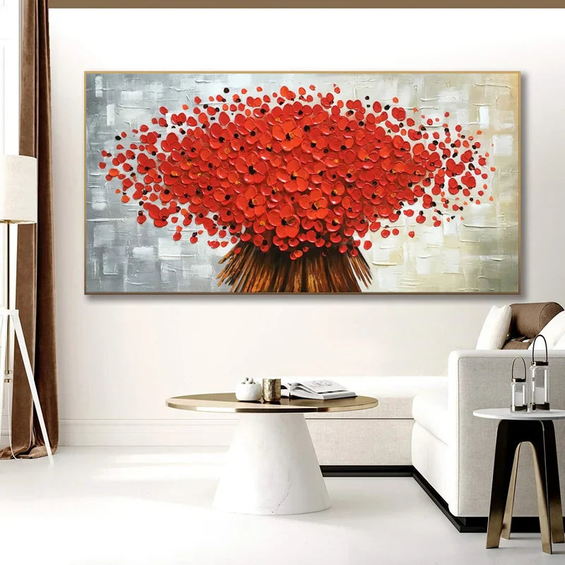 Moderne abstrakte Blumenbaum Wandkunst Fine Art Leinwanddrucke Große Größen Bilder Für Wohnzimmer Schlafzimmer Home Office Kunstdekoration | Karnz