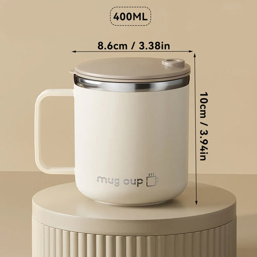 Isolierte Edelstahl Kaffeetasse mit Deckel | Karnz