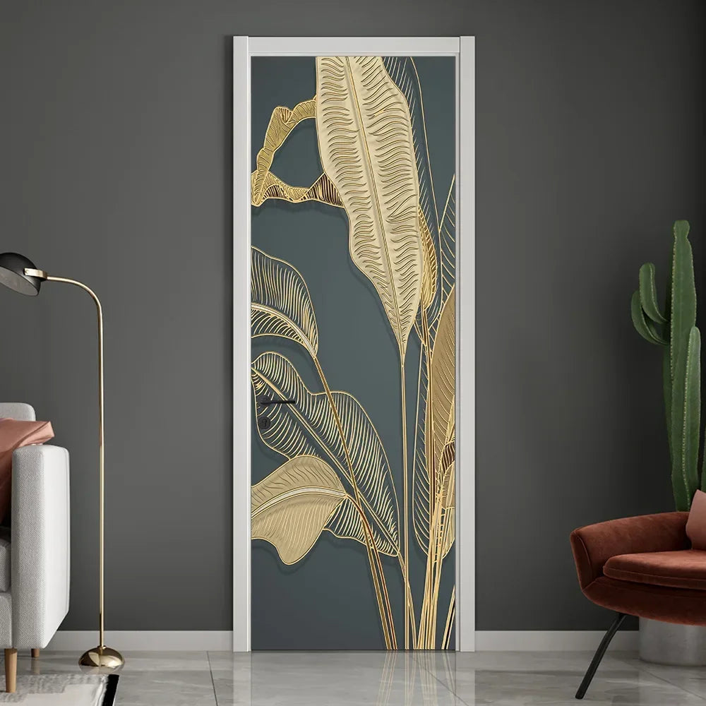 Moderne abstrakte Perlen geometrische Türaufkleber Mural abnehmbar PVC Vinyl Peel N Stick Wandkunst Mural Dekor für Innentüren Kreative DIY Wohnkultur | Karnz