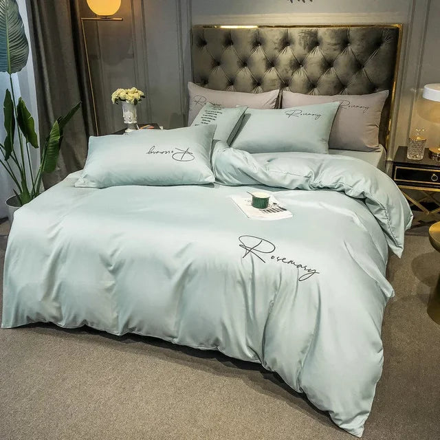 Luxus-Dekbedovertzug mit Eleganter Stickerei – Weich, Atmungsaktiv und Hochwertig | Karnz