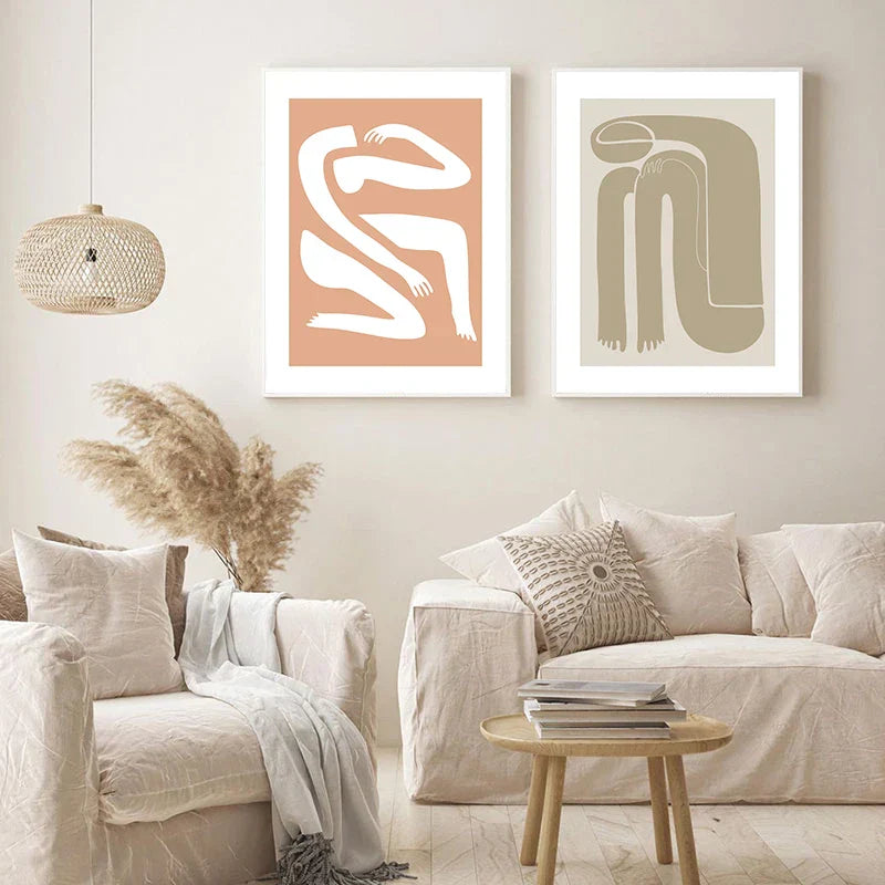 Abstrakte Minimalistische Stillleben Figuren Kunst Feine Kunst Leinwanddrucke Poster Bilder Für Wohnzimmer Schlafzimmer Moderne Wohnkultur | Karnz