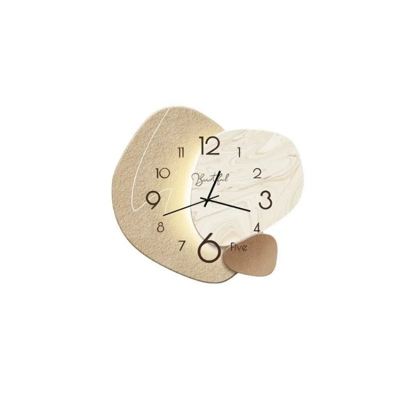 Moderne Design-Wanduhr für Wohnzimmer – Stilvolle, leise Wanduhr für elegante Raumgestaltung | Karnz
