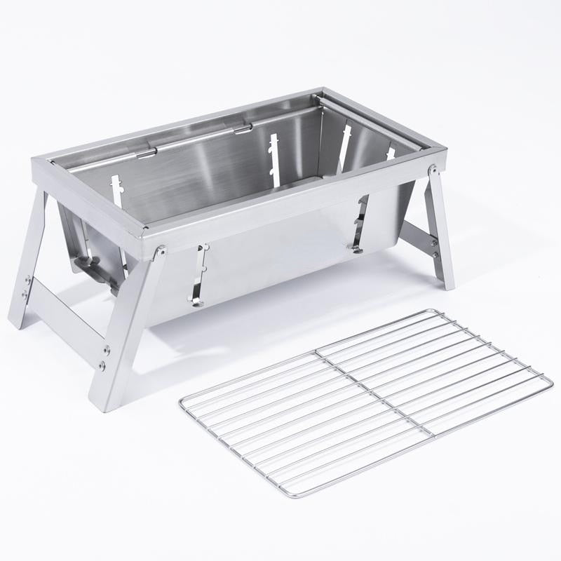 Ultimate Camping Style Edelstahl Faltbarer Grill | Karnz
