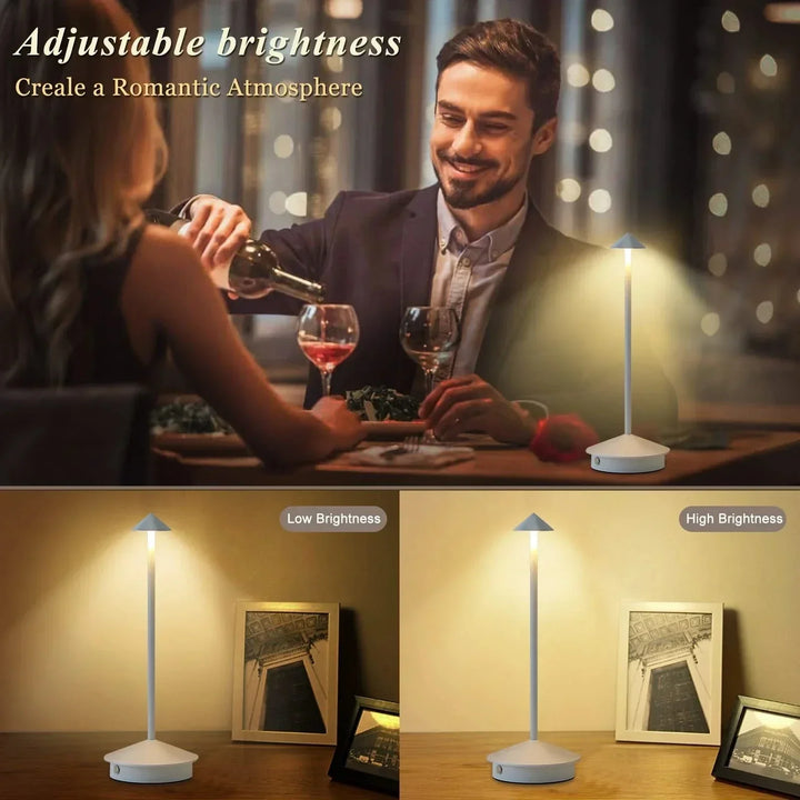 Karnz | Wiederaufladbare Tischlampe Kreative Esszimmer Touch Led Hotel Bar Kaffee Pina Pro Tischlampe Lampada Da Tavolo Dekorative Schreibtischlampe