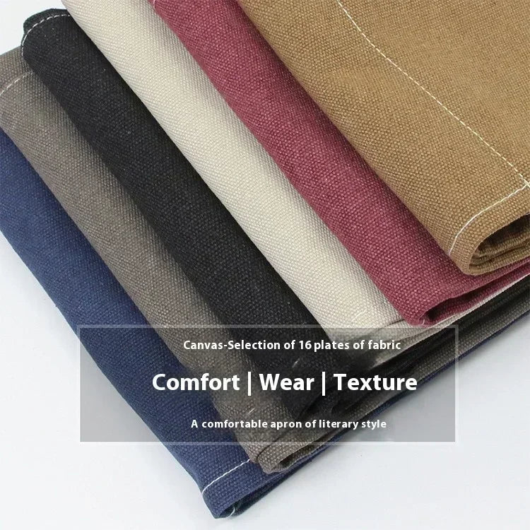 Canvas Schürze mit Taschen, verstellbar, Unisex | Karnz