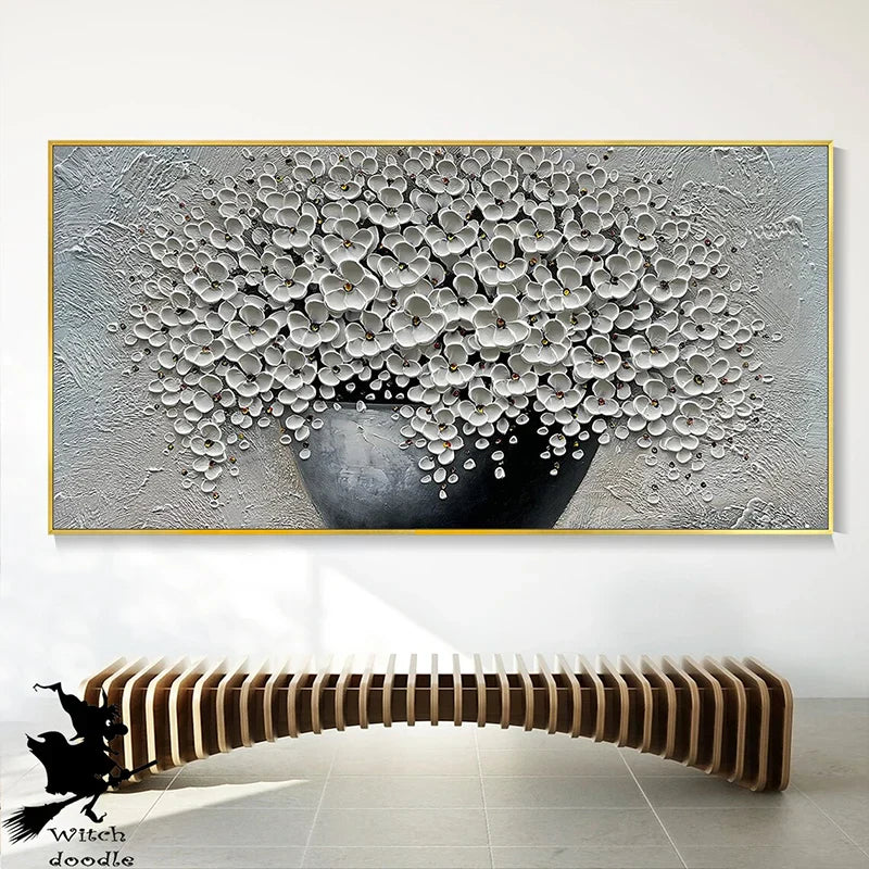 Moderne abstrakte Blumenbaum Wandkunst Fine Art Leinwanddrucke Große Größen Bilder Für Wohnzimmer Schlafzimmer Home Office Kunstdekoration | Karnz