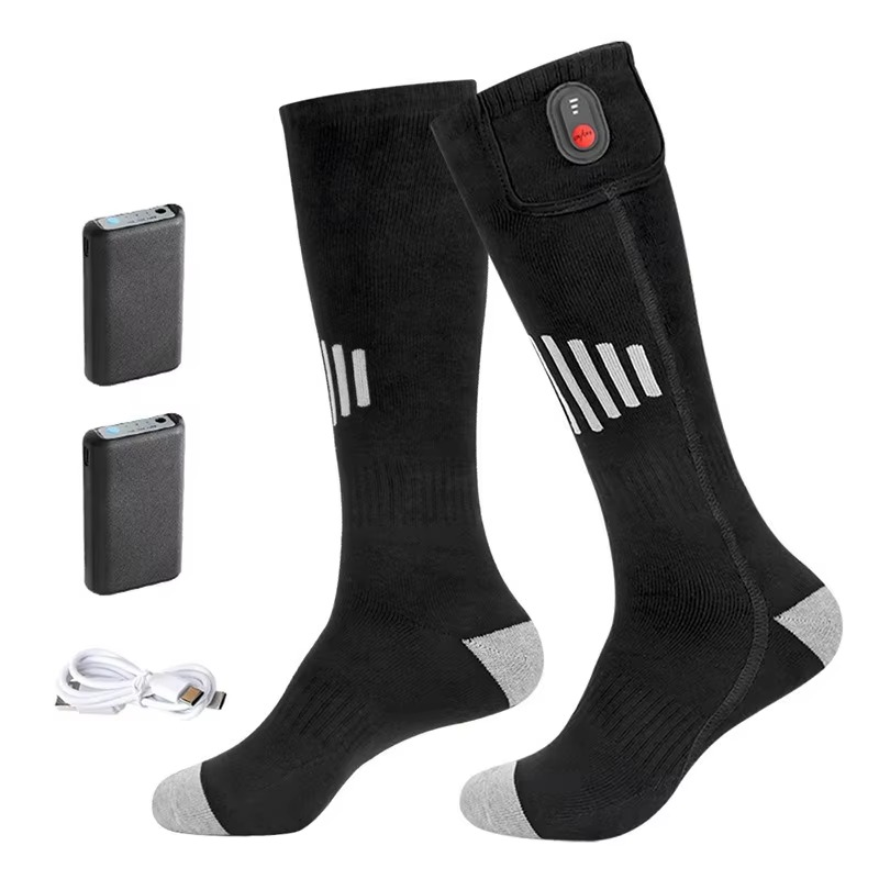 Wiederaufladbare, per USB beheizbare Socken mit elektrischer Wärmefunktion für kaltes Wetter