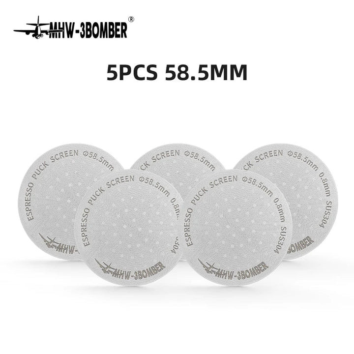 MHW-3BOMBER 51/53/58.5mm Espresso Puck Screen Doppel-Layer Metall Kaffee Wiederverwendbarer Filter