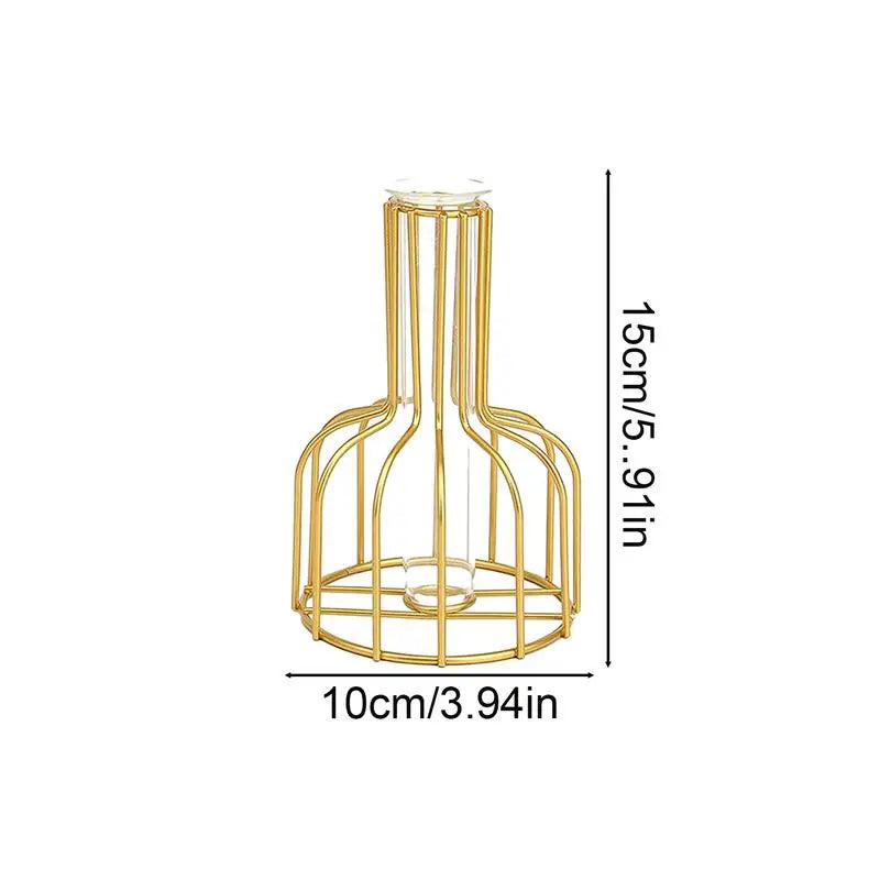 Gold Cage Vase Karnz